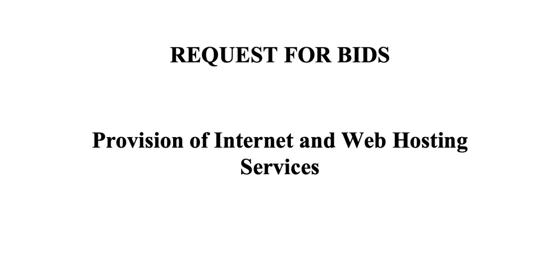 PROVISION OF INTERNET AND WEB HOSTING SERVICES