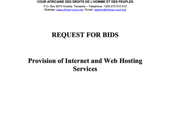 PROVISION OF INTERNET AND WEB HOSTING SERVICES