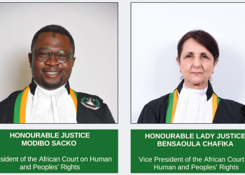 AFRICAN COURT ON HUMAN AND PEOPLES’ RIGHTS ELECTS NEW PRESIDENT AND VICE PRESIDENT
