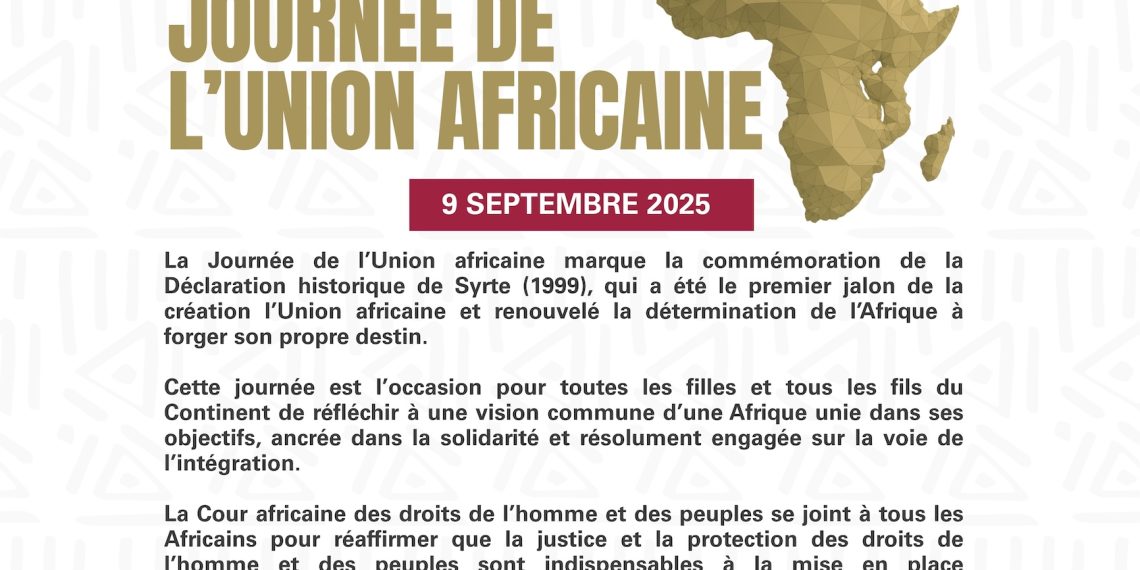 La Cour africaine commémore la Journée de l’Union africaine 2025