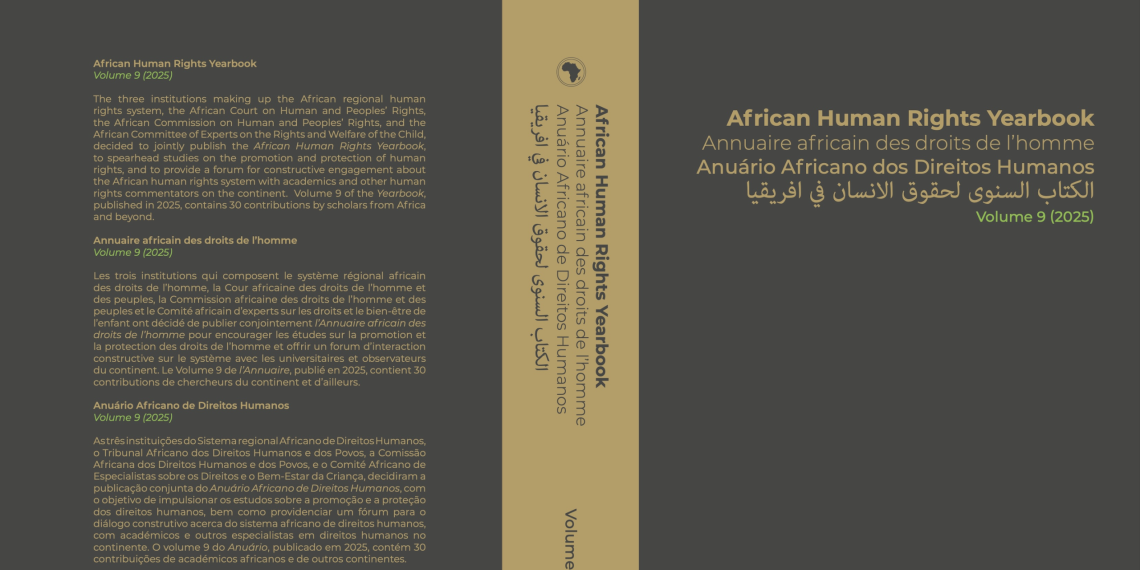 AFRICAN HUMAN RIGHTS YEARBOOK – VOLUME 9 (2025)