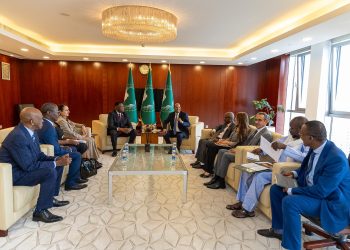African Court bureau pays courtesy visits on African Union Commission Chairperson, H.E Mahamoud Ali Youssouf, Deputy Chairperson and members of the Permanent Representatives Committee