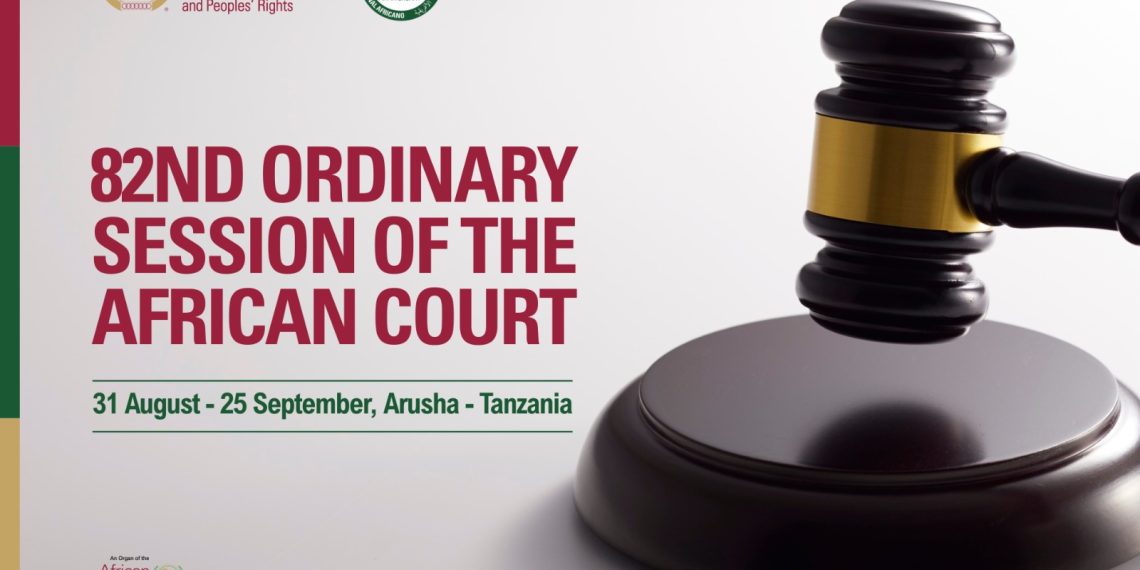 31 August – 25 September – 82nd Ordinary Session of the African Court