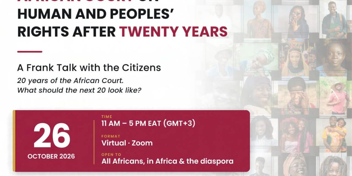 The African Court on Human and Peoples’ Rights and the African Union’s Economic, Social and Cultural Council (ECOSOCC) to engage citizens on the Court’s 20th anniversary