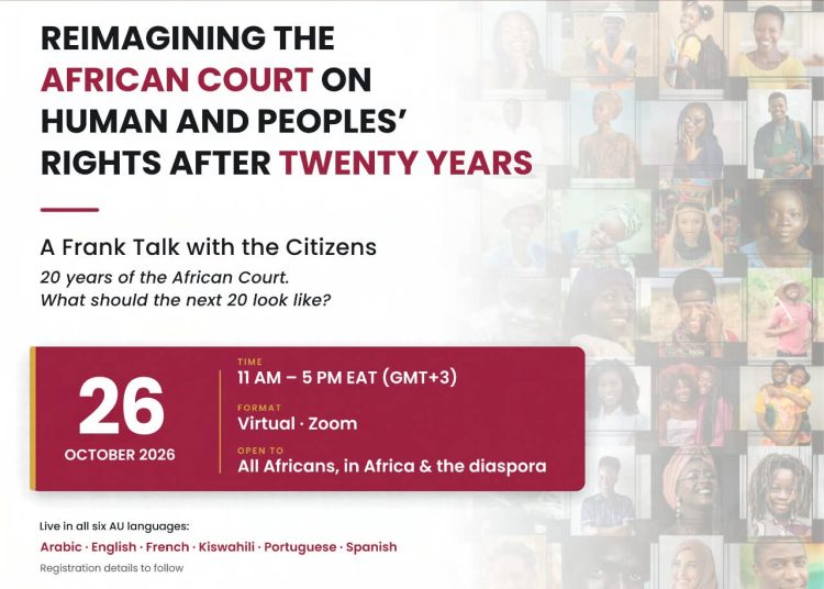 The African Court on Human and Peoples’ Rights and the African Union’s Economic, Social and Cultural Council (ECOSOCC) to engage citizens on the Court’s 20th anniversary