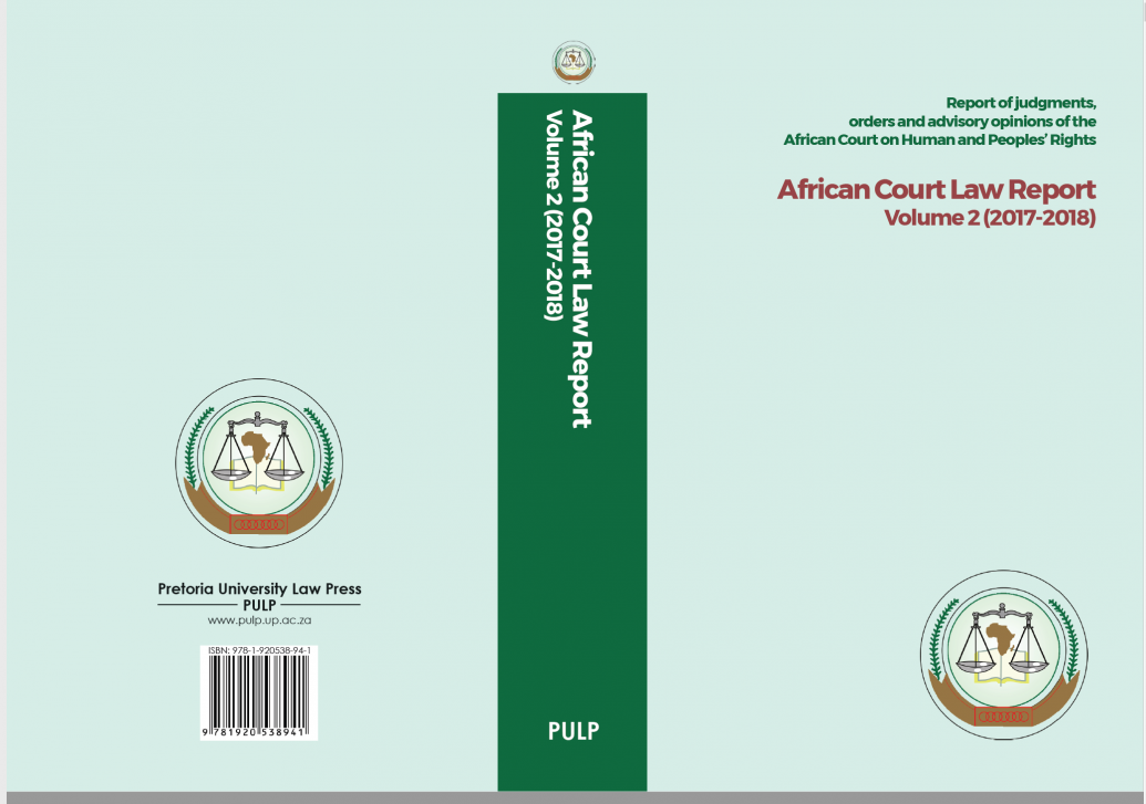 African Court Law Report Volume 2 (2017-2018)