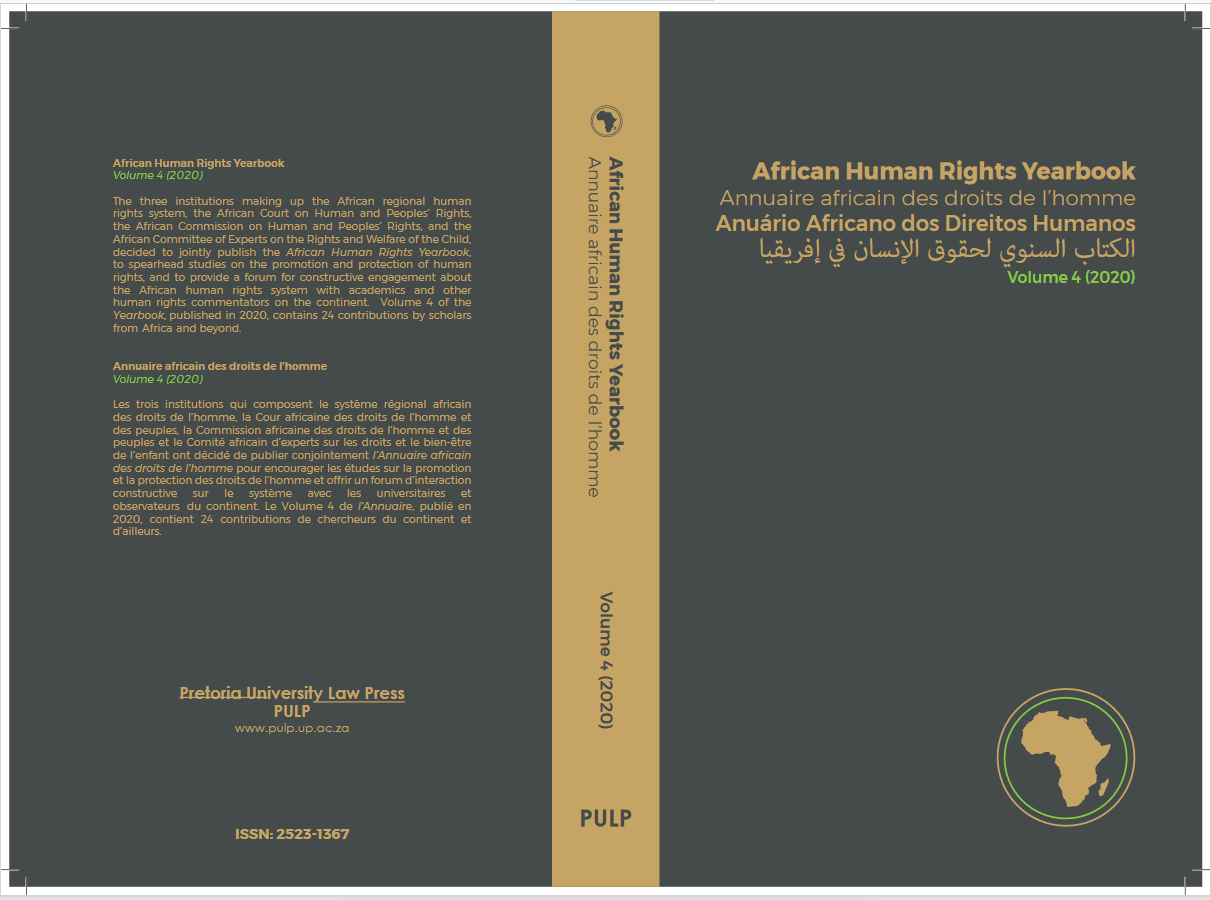 AFRICAN HUMAN RIGHTS YEARBOOK 2020 VOLUME 4