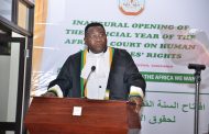 RENTREE JUDICIAIRE DE LA COUR AFRICAINE: REMERCIEMENTS DE LA COUR, PAR S.E BLAISE TCHIKAYA, VICE-PRESIDENT DE LA COUR