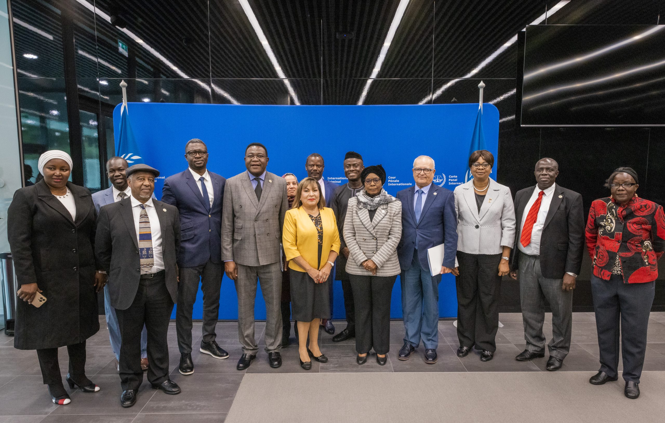 AFRICAN COURT JUDGES AND OFFICERS VISIT ICC