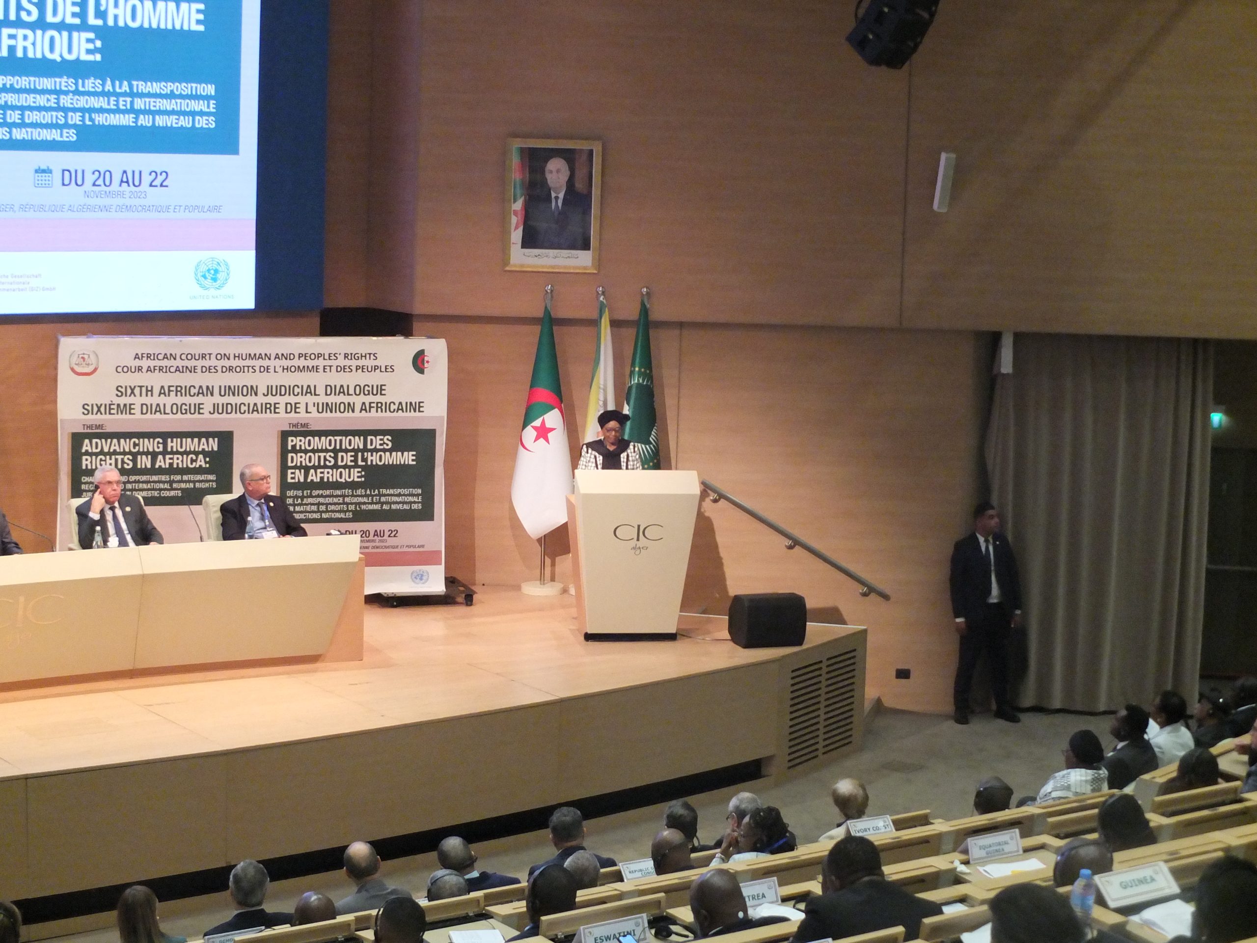 ALLOCUTION DE L’HONORABLE JUGE IMANI D. ABOUD, PRÉSIDENTE DE LA COUR AFRICAINE DES DROITS DE L’HOMME ET DES PEUPLES, À L’OCCASION DE L’OUVERTURE SOLENNELLE DU SIXIÈME DIALOGUE JUDICIAIRE DE L’UNION AFRICAINE