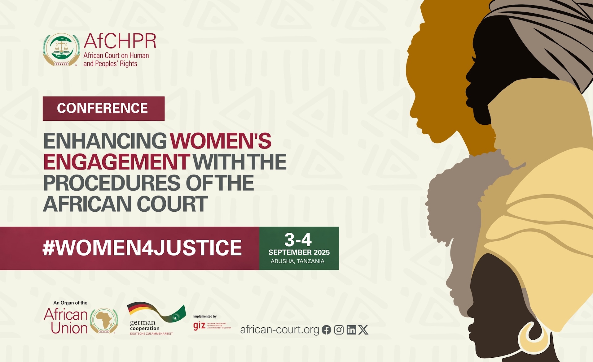 African Court on Human and Peoples’ Rights to host conference on enhancing Women’s engagement with its Procedures, 3-4 September 2025
