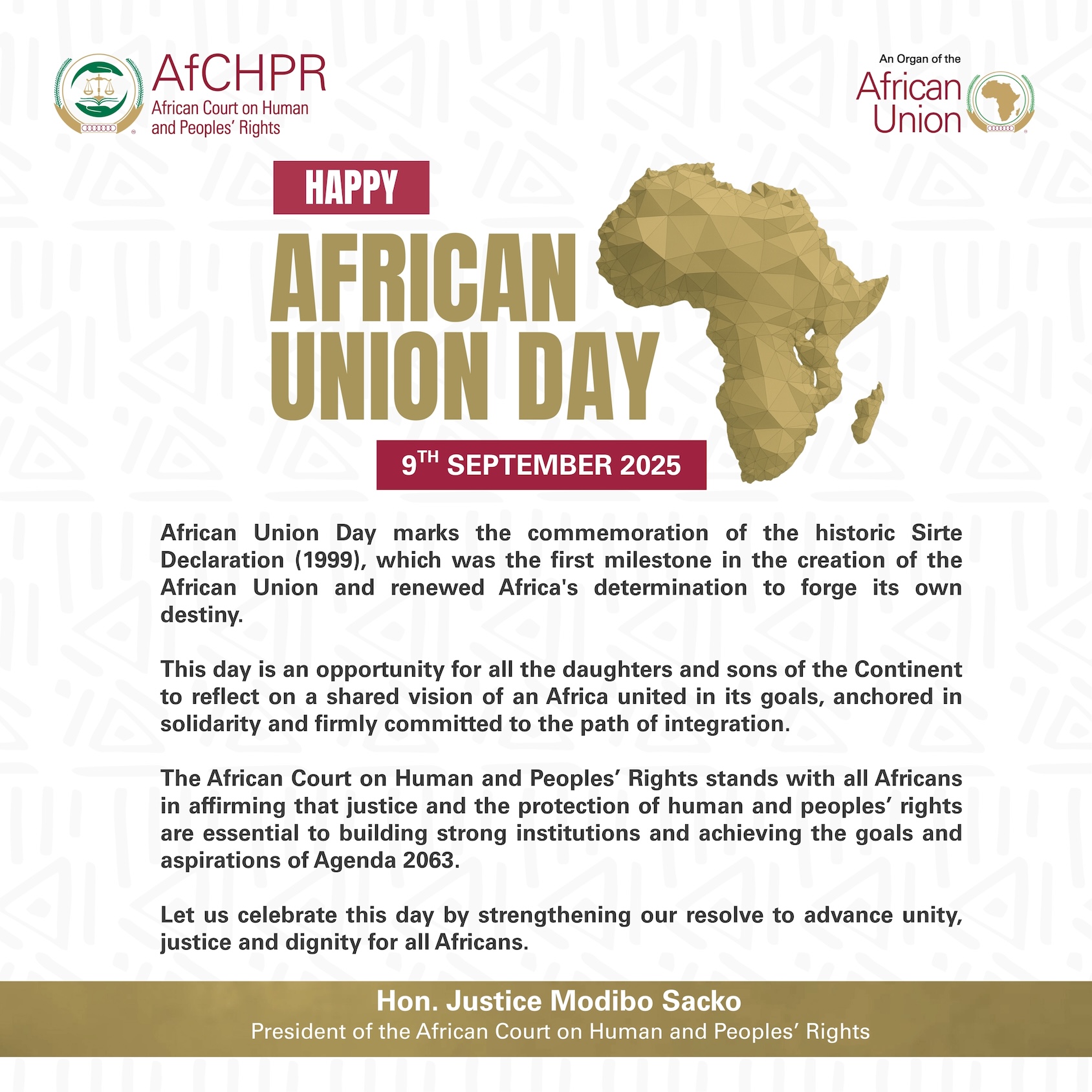African Court commemorates African Union Day 2025